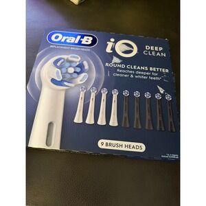 Oral-B iO Deep Clean Replacement Brush Heads 9 Count Open Box Complete iO Series
